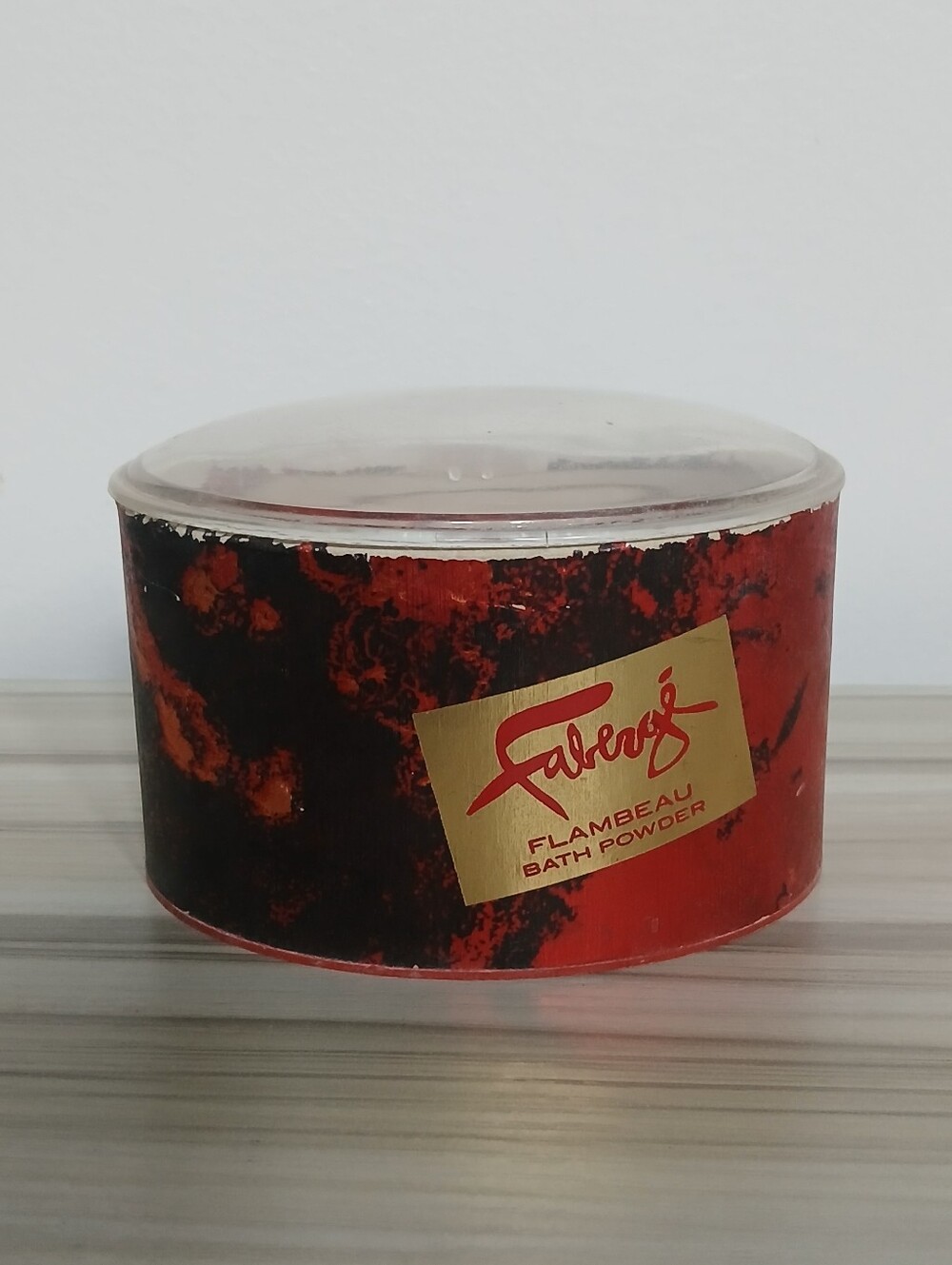 Vintage Fabergé Flambeau Bath Powder Container
